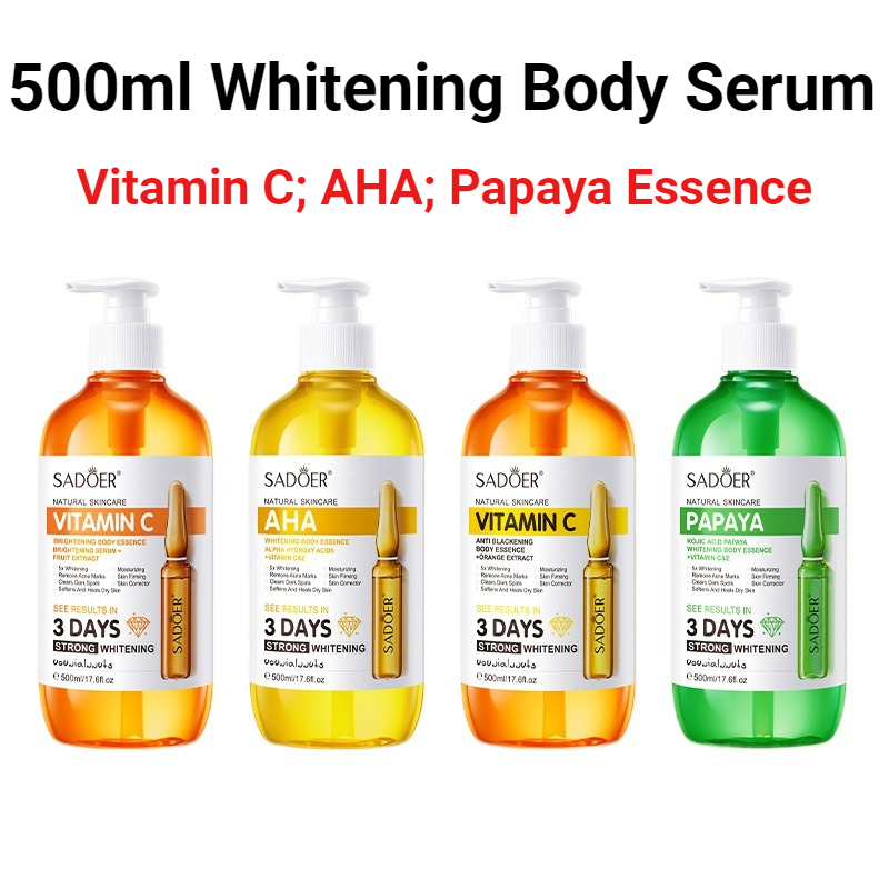 Alpha Arbutin Serum - SADOER AHA ホワイトニング ボディ エッセンス 500ml