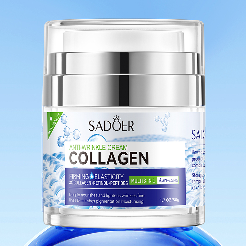 Skincare Vitamin C - SADOER ビタミン C コラーゲンフェイスクリームアンチエイジング保湿美白保湿フェイシャルクリームデイクリーム美容顔スキンケア
