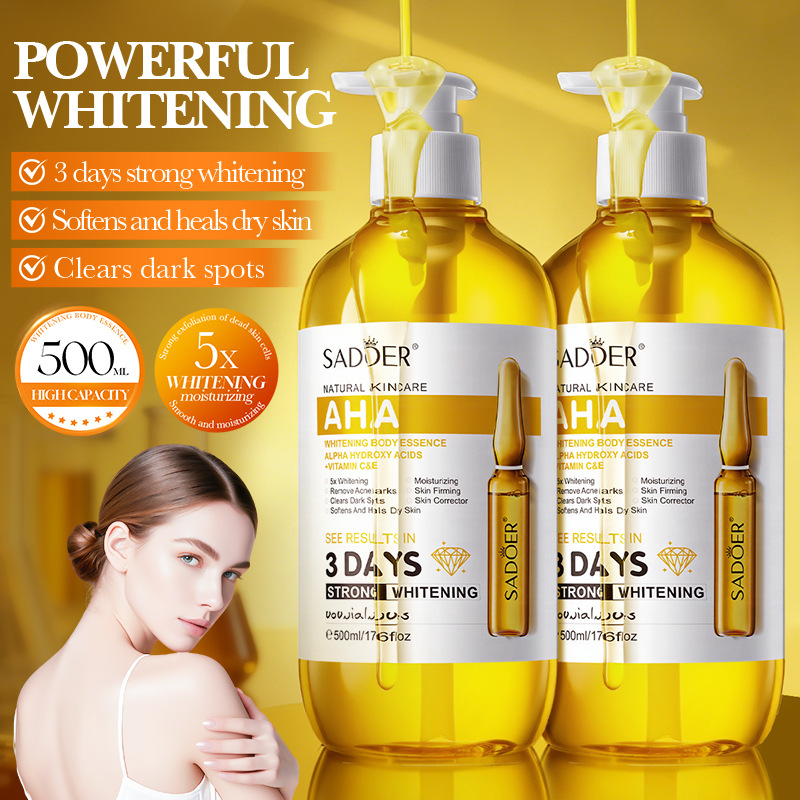 SADOER AHA ホワイトニング ボディ エッセンス 5 - Alpha Arbutin Serum のレビューと価格