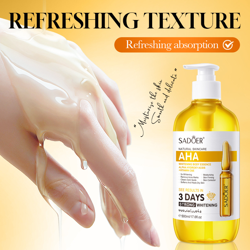SADOER AHA ホワイトニング ボディ エッセンス 5 - Alpha Arbutin Serum のレビューと価格