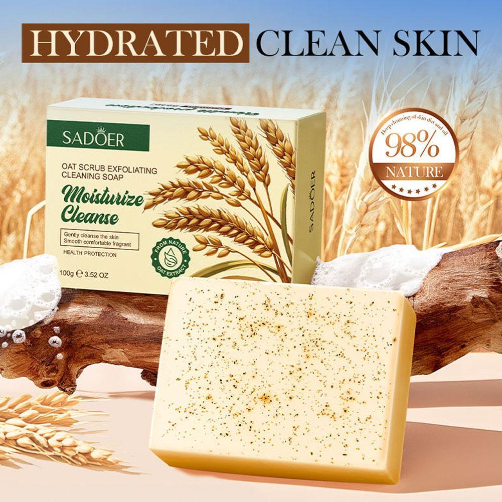 オート麦スクラブ角質除去洗浄石鹸穏やかな保湿ディープクリーン - Skincare Oat のレビューと価格
