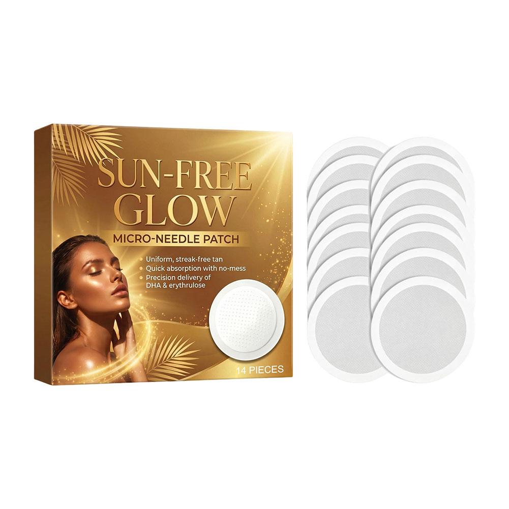 14枚入り サンフリーグロー マイクロニードル タンニングパ - Skincare Glowing のレビューと価格
